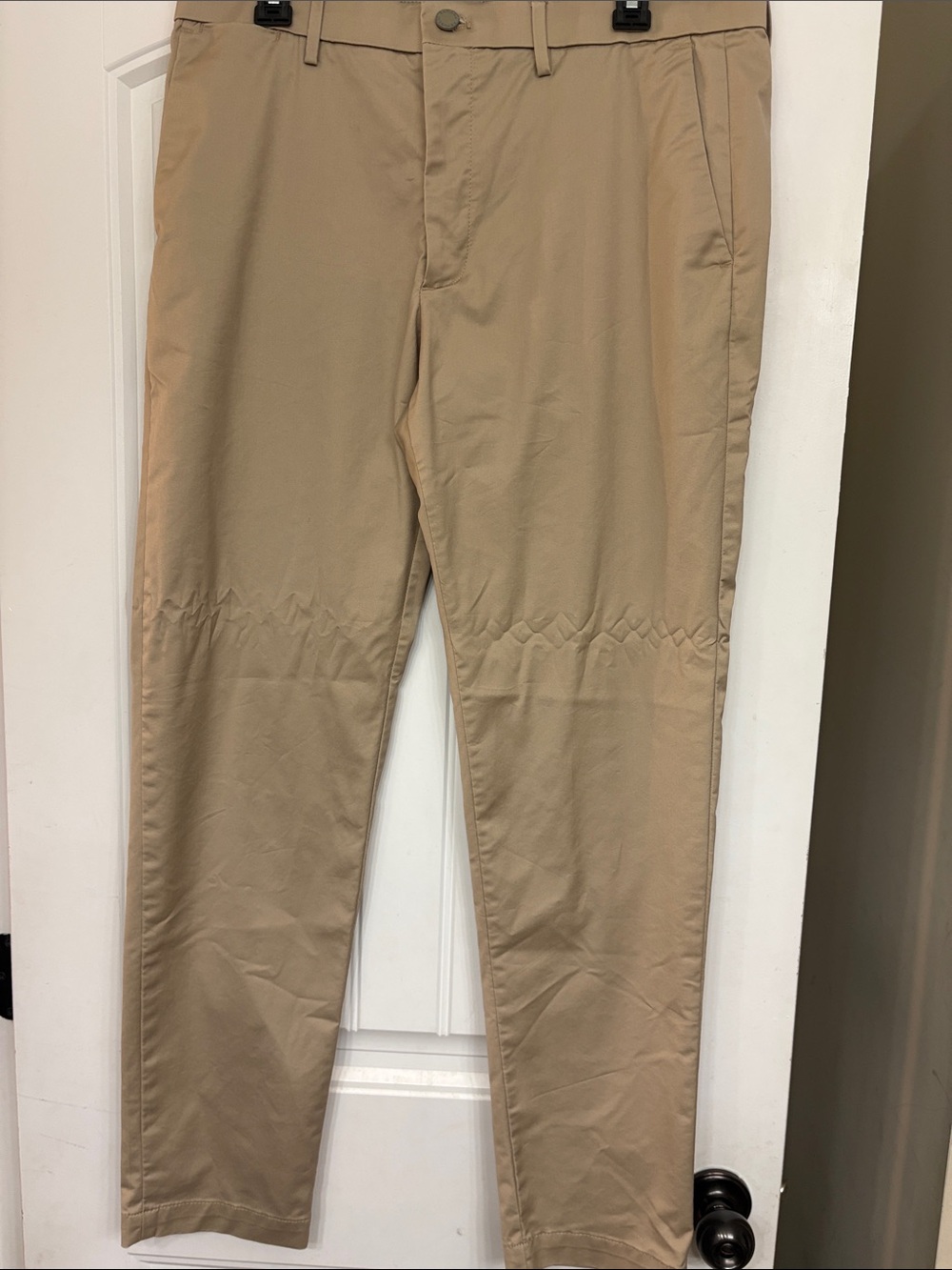 Men's Slim Chino Pants in Tan size 34x32